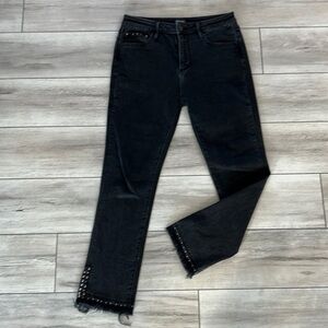 Driftwood Amelia jeans in black size 26 studded